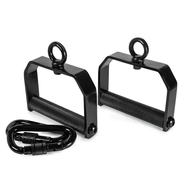 360° Rotating Handles - Knurled /w Heavy-Duty Carabiner