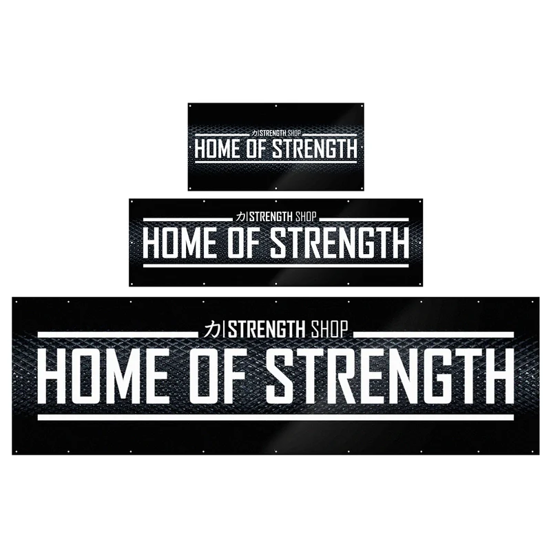 Strength Shop Gym Banner, Sizes: Small, Medium & Large