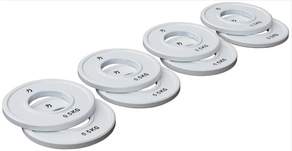 Fractional Steel Plate Package, White - 8 x 0.5KG