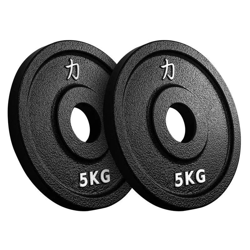 Riot Cast Iron Plate Package Powerlifting - 2 X 5KG, 2 X 2.5KG, 2 X 1.25KG