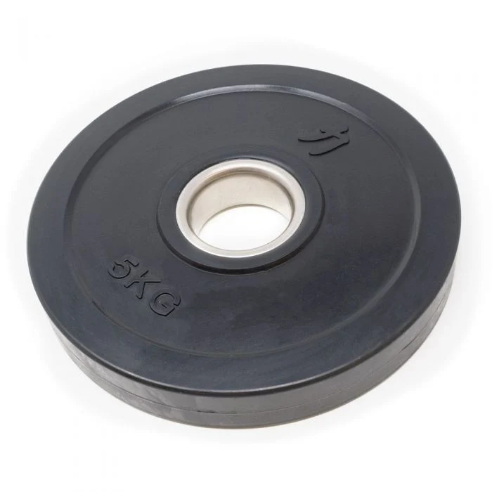 Rubber Coated Plates - Black, 1.25kg-5kg