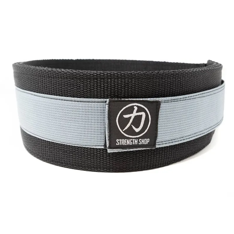 Webbing Deadlift Belt / Back Support Grey/Black