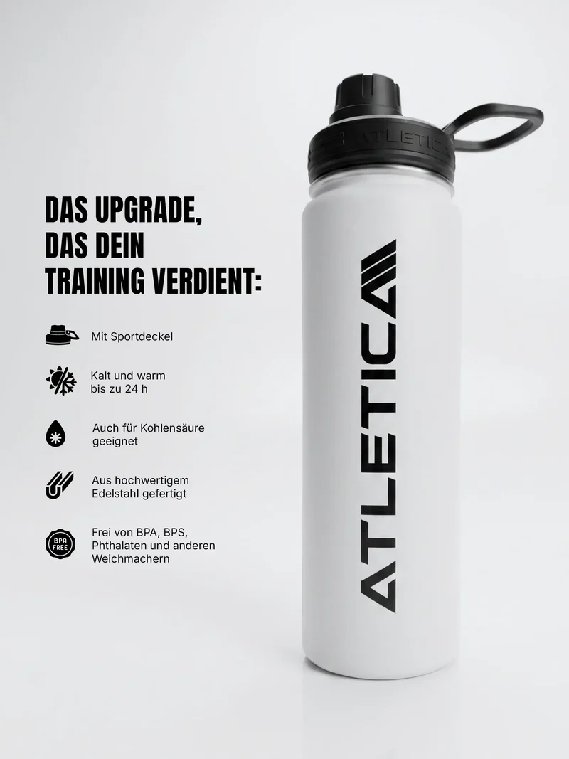 Trinkflasche aus Edelstahl | 710ml | Weiß