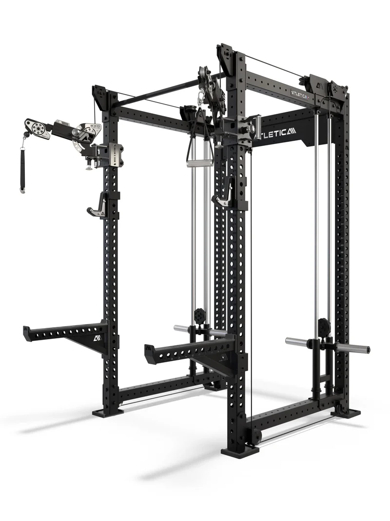 R8 Bradley EXO Plate Loaded | Power Rack | 123cm | Schwarz