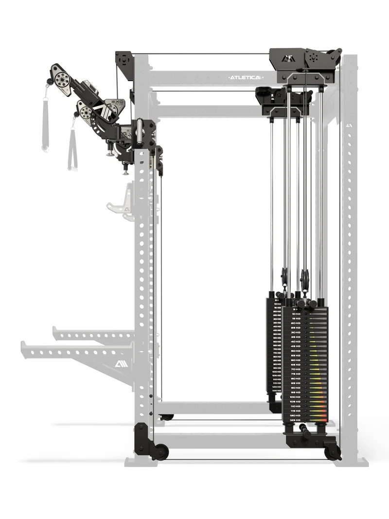 R8 Bradley EXO 2x125kg | Power Rack | 123cm | Schwarz