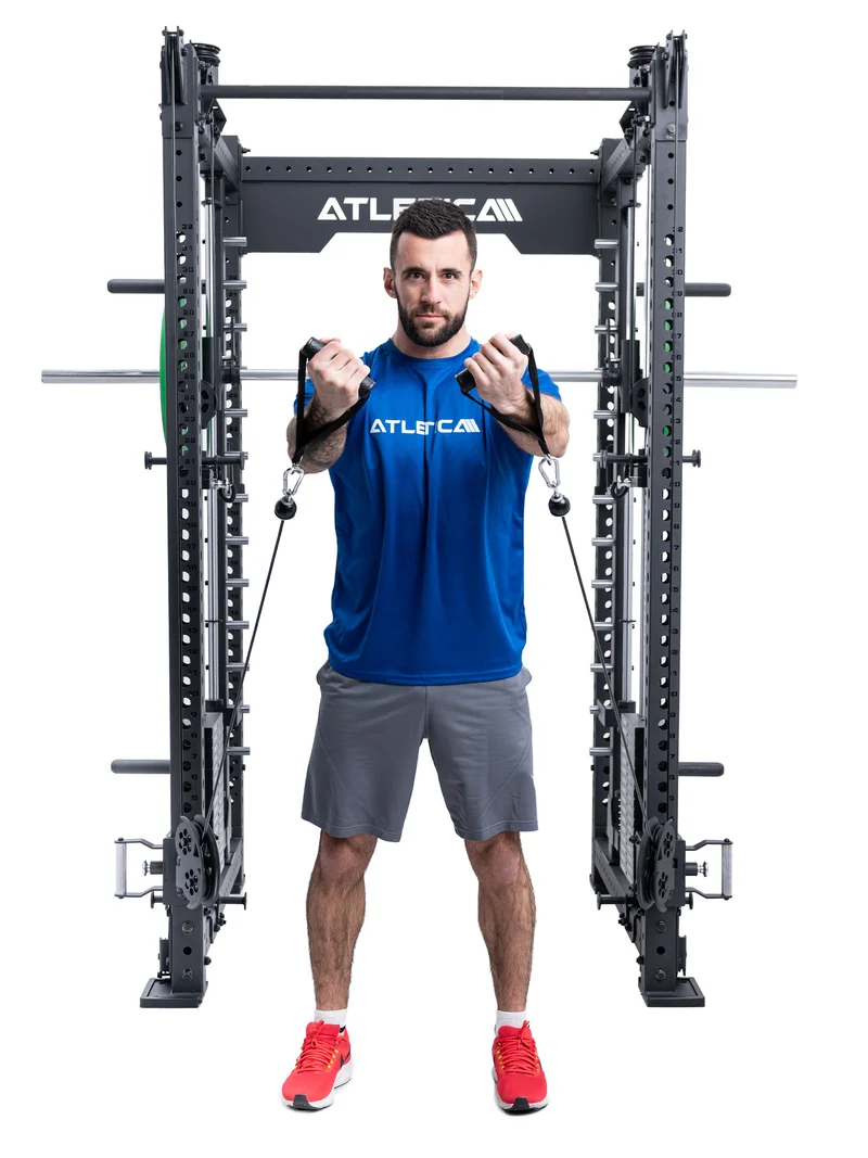 R8 Bradley EXO 2x125kg | Power Rack | 123cm | Schwarz