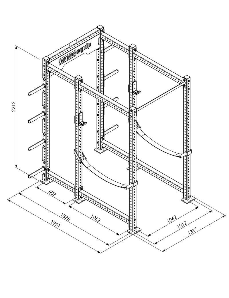 CPR-200 Power Rack Standard with Plateholder