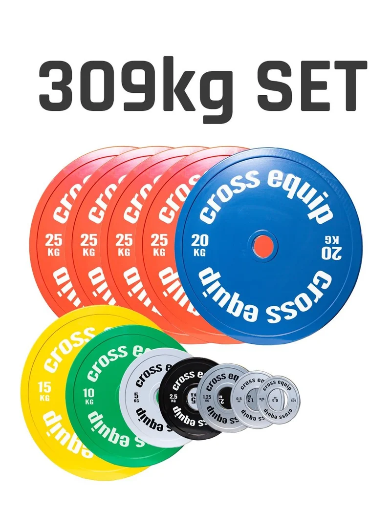 Calibrated Powerlifting Plates 309kg Set