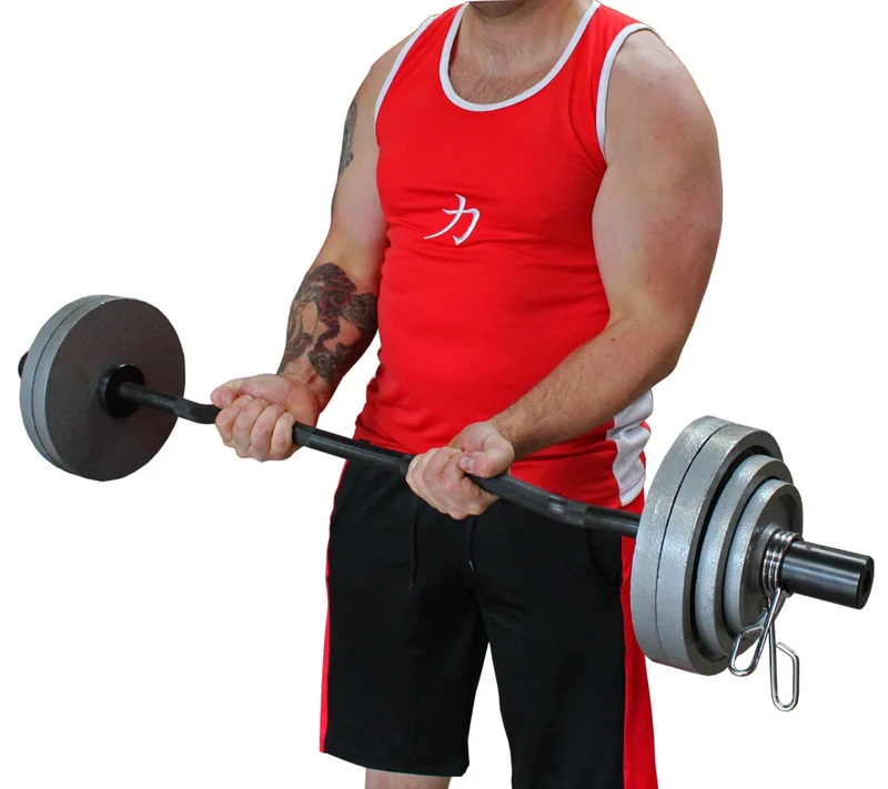 EZ Olympic Curl Bar, 6.7KG - E-Coat