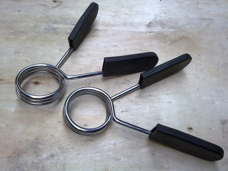 Olympic Spring Collars, With Rubber Coated Handles - 1 Pair