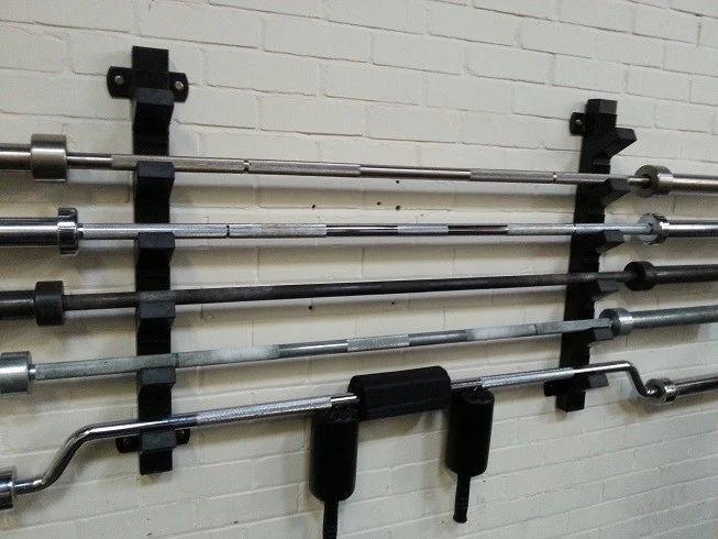Wall Mountable Horizontal Bar Holder - 6 Bars