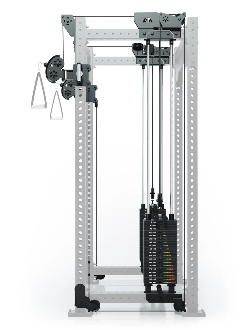 R8 Bradley | 2x95kg Kabelzug Anbau | Dual | 78cm Crossbar | Position 2