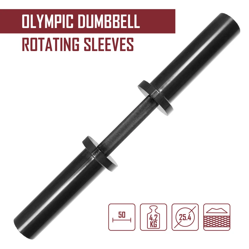 Olympic Dumbbell Handle with Rotating Sleeves