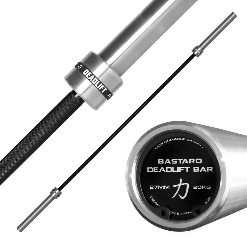 Bastard Deadlift Bar - Black Chrome Shaft