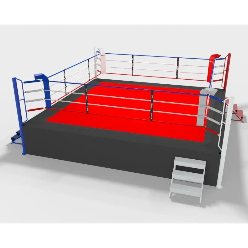 Pro-Wettkampf-Boxring mit 1 m Podium – 6×6 und 7×7 m