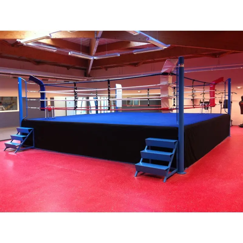 Pro-Wettkampf-Boxring mit 1 m Podium – 6×6 und 7×7 m