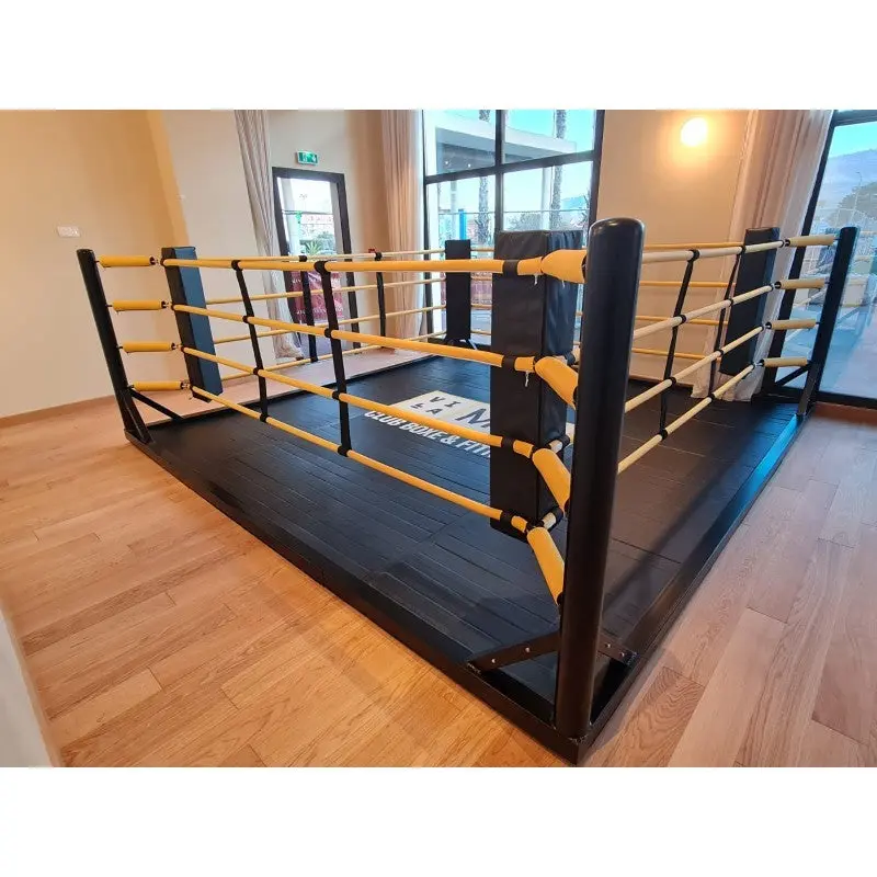 Freistehender Boxring – 4 Seile, 4×4 & 5×5 m, ohne Bodenmontage