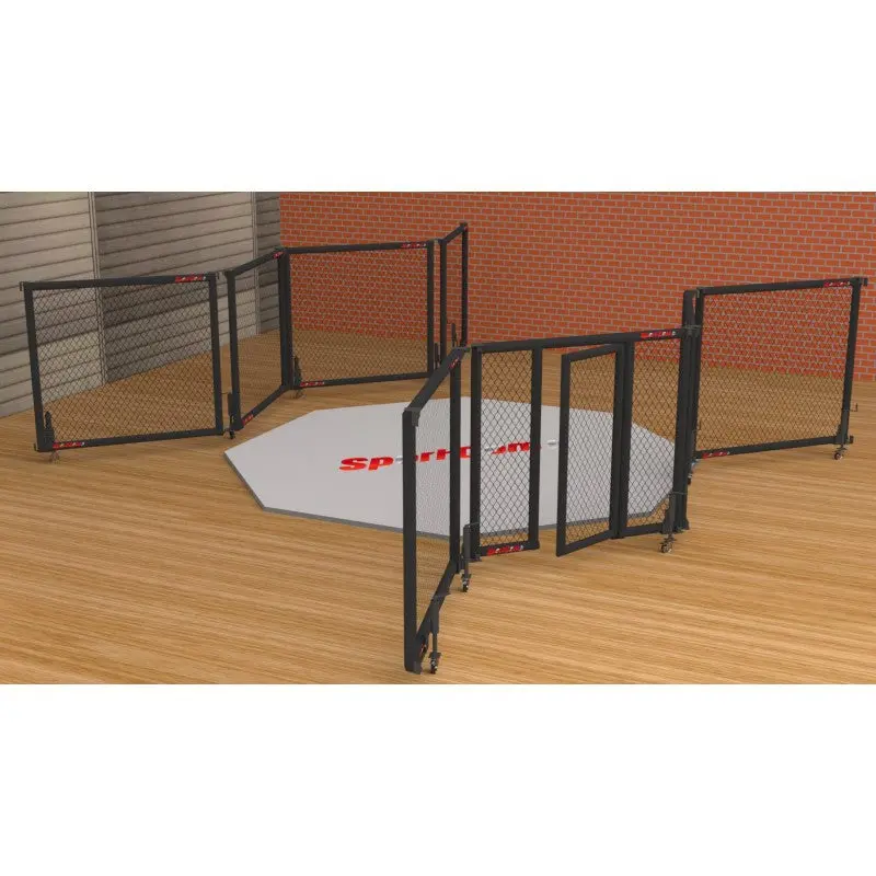 Faltbarer MMA-Käfig – Ø 5 m, Rollen | mit oder ohne Flexi-Roll-Matte