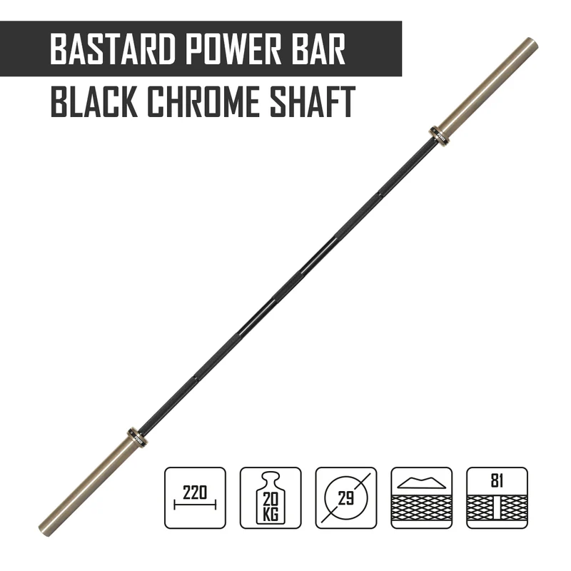 Bastard Power Bar With Black Chrome Shaft & Bronze Bushings