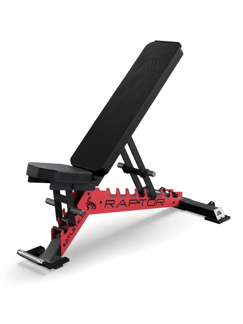 Raptor Max | PU | Leder Schwarz | Zahnplatte Sportscar Red