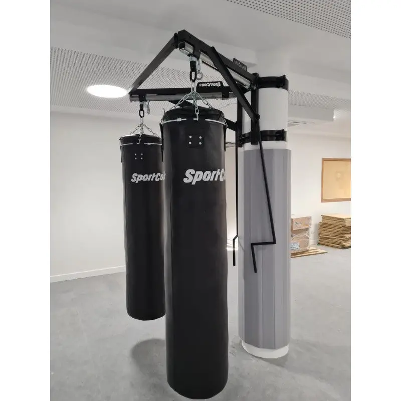 Sandsack-Wandhalterung mit Schiene und Laufwagen – 1,5 m Arm