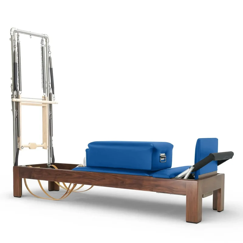 Elina Pilates Reformer Klassisch Dunkles Holz 86 Zoll mit Tower