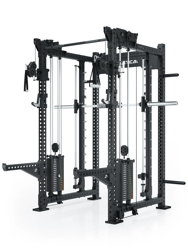 R8 Bradley Combat Lang | 2x95kg Weight Stack | Schwarz
