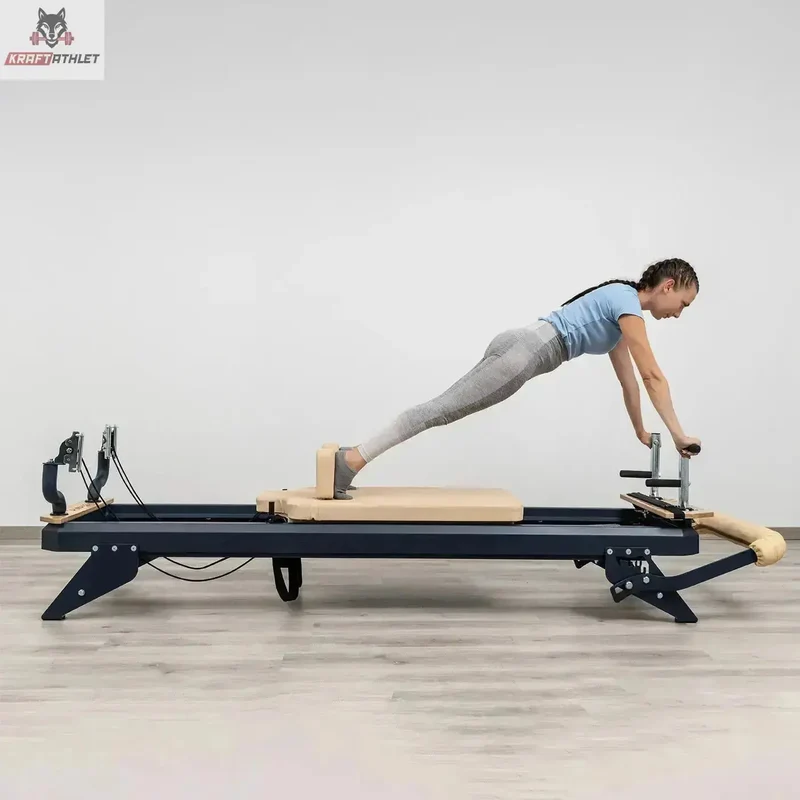 Hegren Reformer TALMA 62 – Premium Studio Reformer (Stahlrahmen, 5-Feder-System, 245 cm)