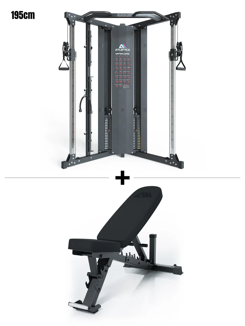 Compact Set | X-Five Low Kabelzugstation & B4 Hantelbank