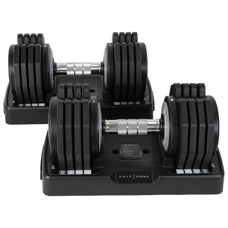 Half Human 2x 25kg verstellbares Hantel-Set