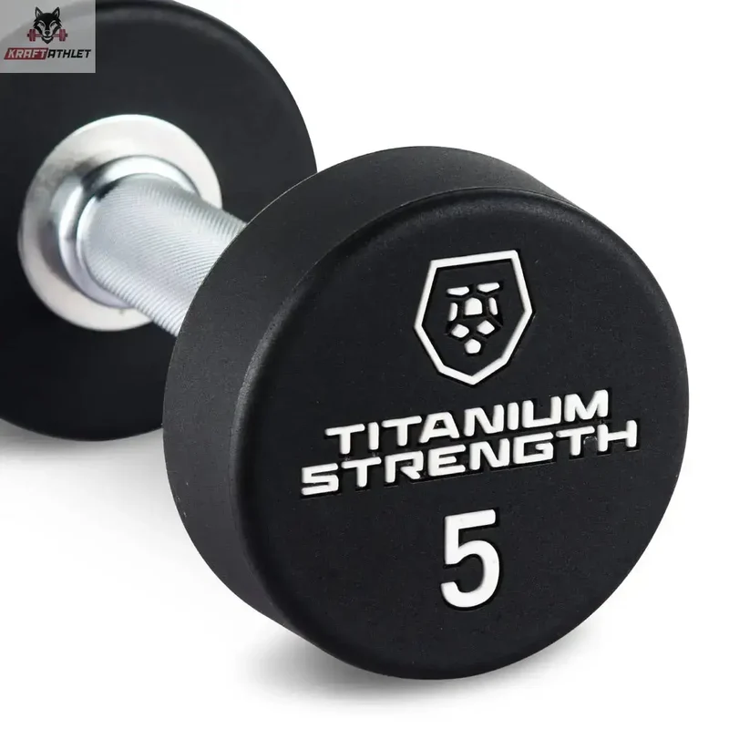 Runde Pro PU Hanteln Titanium Strength
