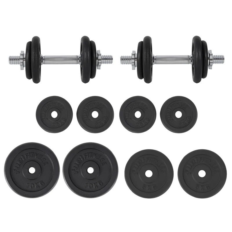 FUEL Fitness Kurzhantelset Guss 60kg