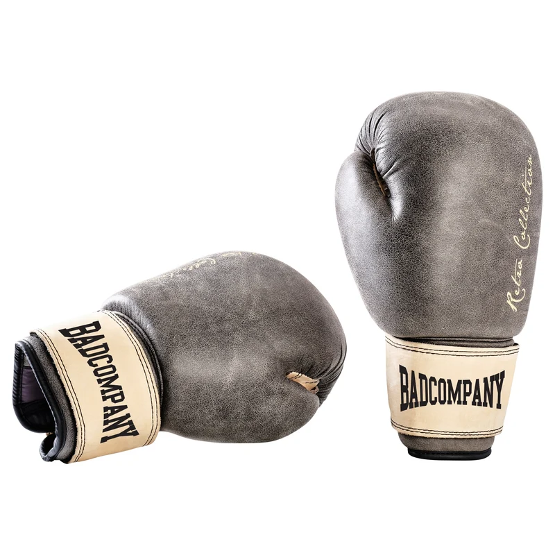 Retro Boxhandschuhe aus Rindsleder mit Belüftungssystem