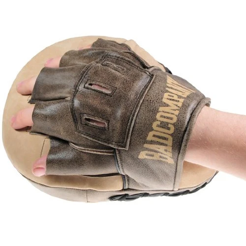 Retro Rindsleder vorgekrümmte Handpratzen