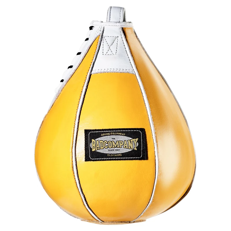Boxbirne aus Echt-Leder medium yellow