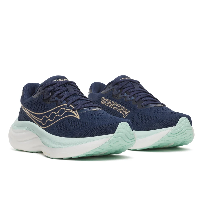Saucony Ride 19, Laufschuh, Damen, Navy/Aqua