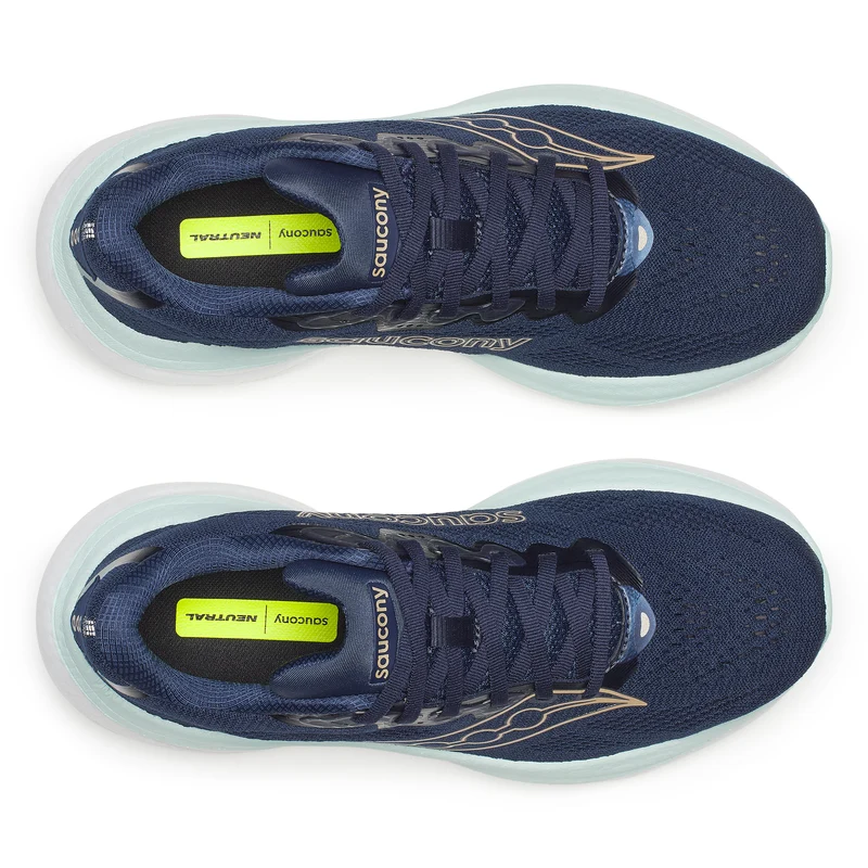 Saucony Ride 19, Laufschuh, Damen, Navy/Aqua