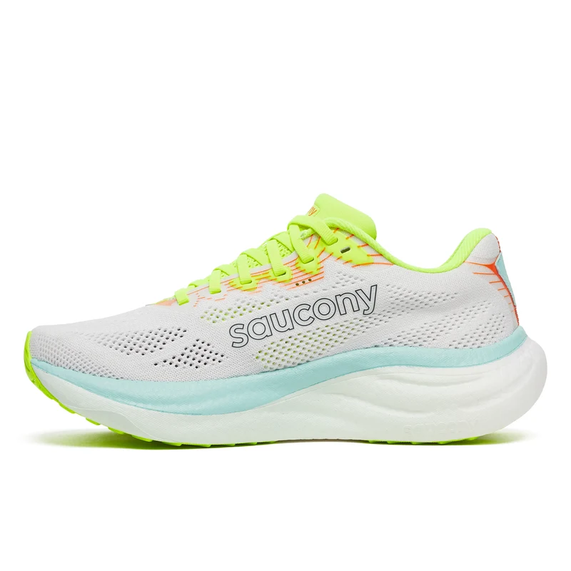 Saucony Ride 19, Laufschuh, Damen, White/Splash