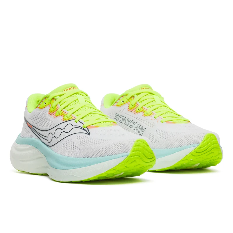 Saucony Ride 19, Laufschuh, Damen, White/Splash