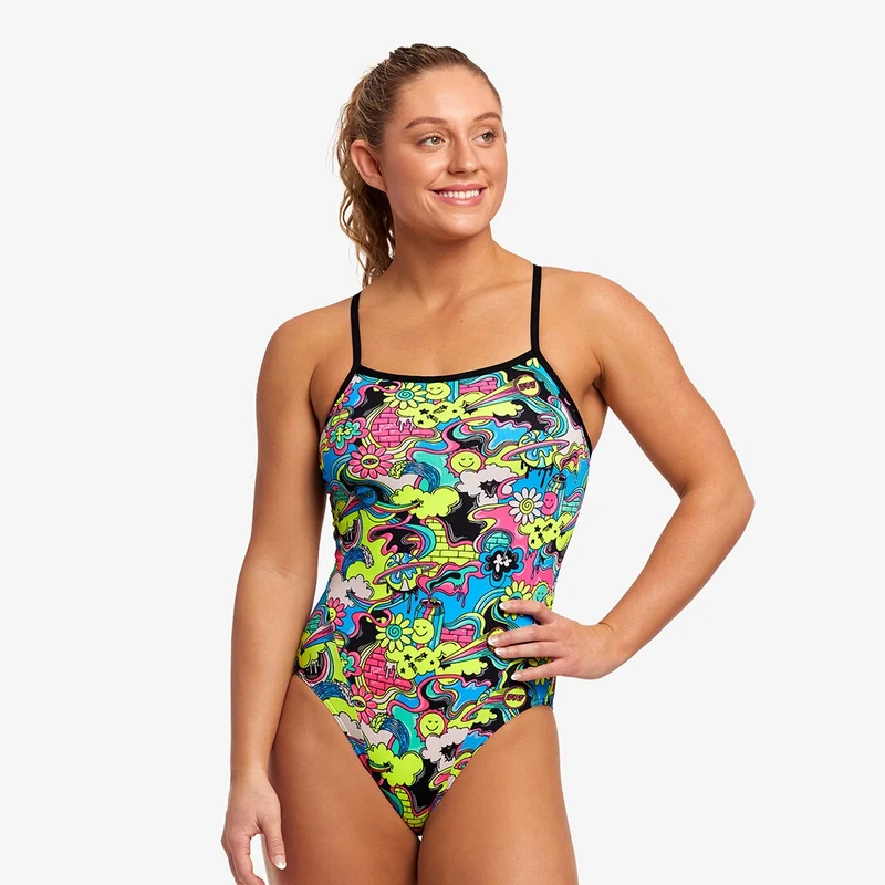 Way Funky Funkita Single Strap One Piece Smash Mouth, Badeanzug, Damen
