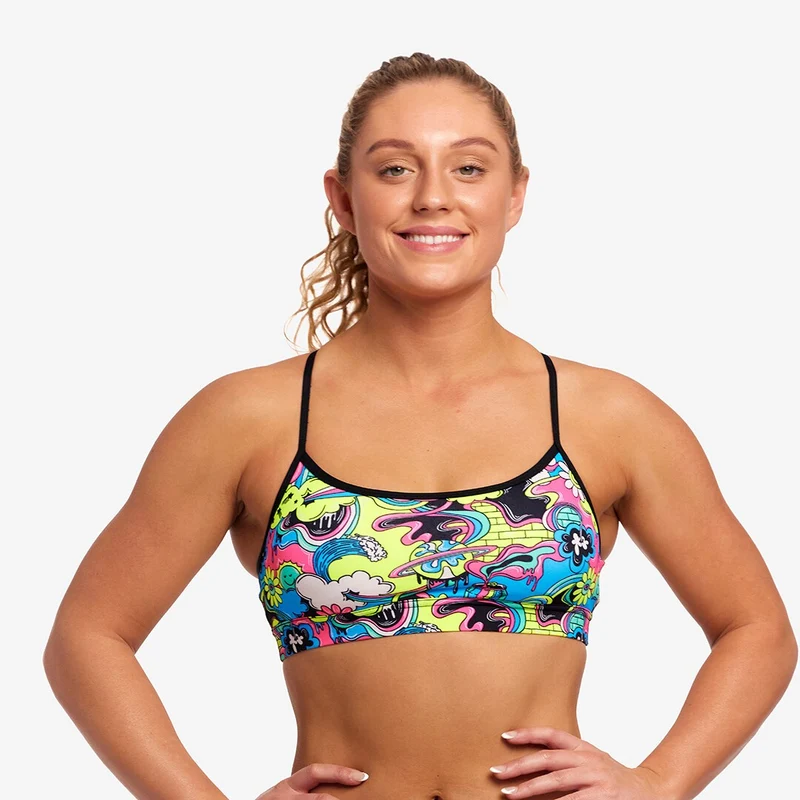 Way Funky Funkita, Swim Crop Top Smash Mouth, Bikinioberteil, Damen