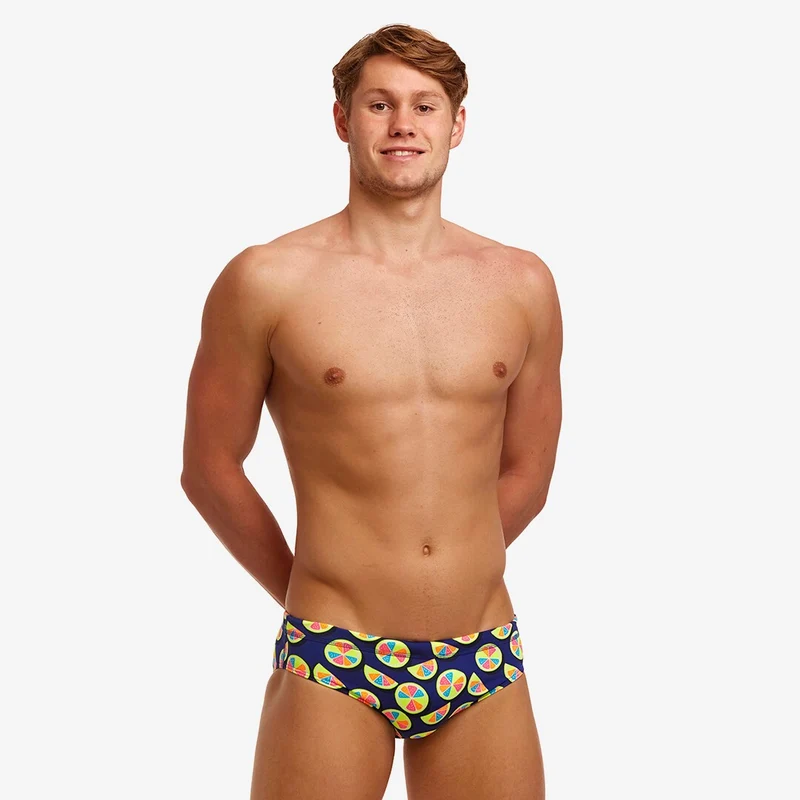 Way Funky Funky Trunks, Classic Briefs You Lemon, Badehose, Herren