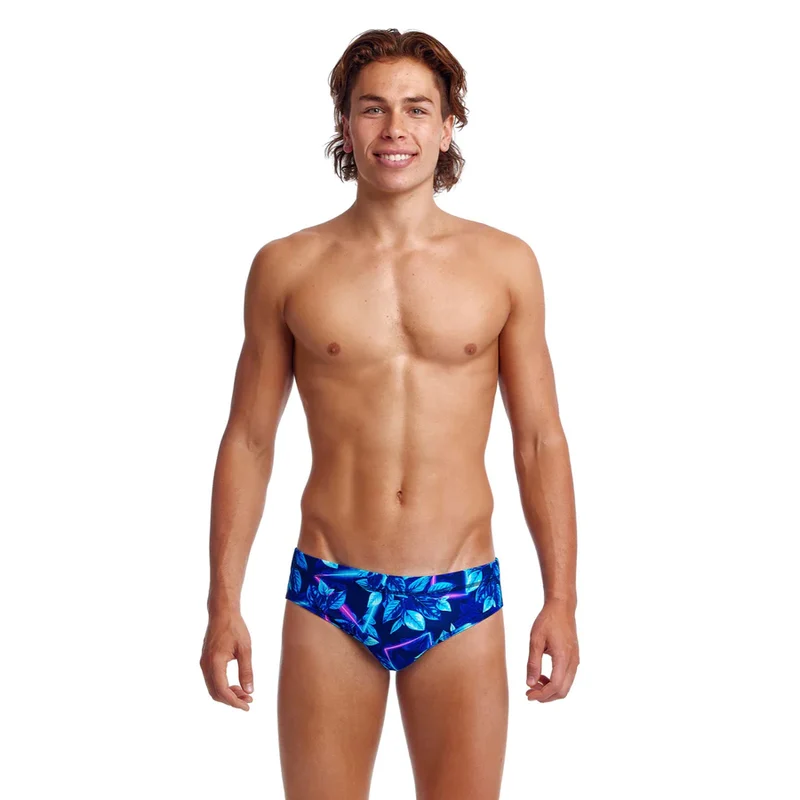 Way Funky Funky Trunks, Classic Briefs Leaf Laser, Badehose, Herren