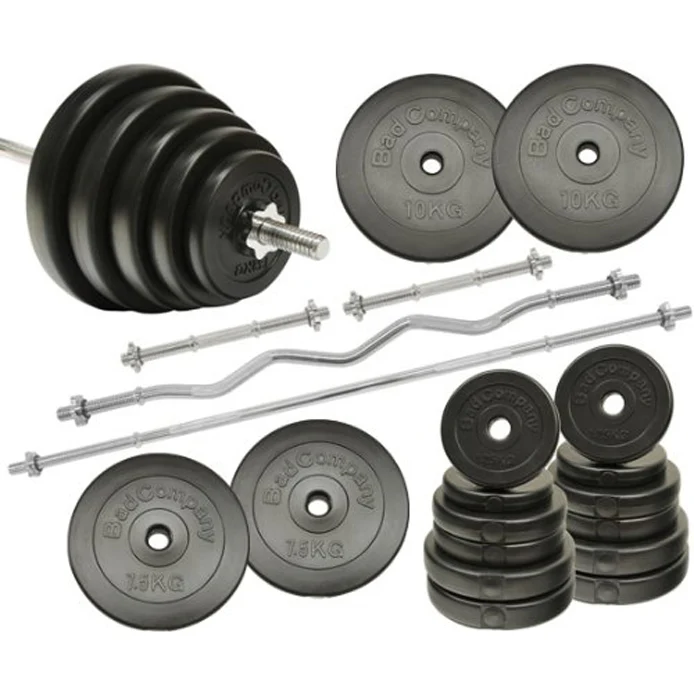 SZ- und Langhantelstangen Komplett-Set 120,5 Kg