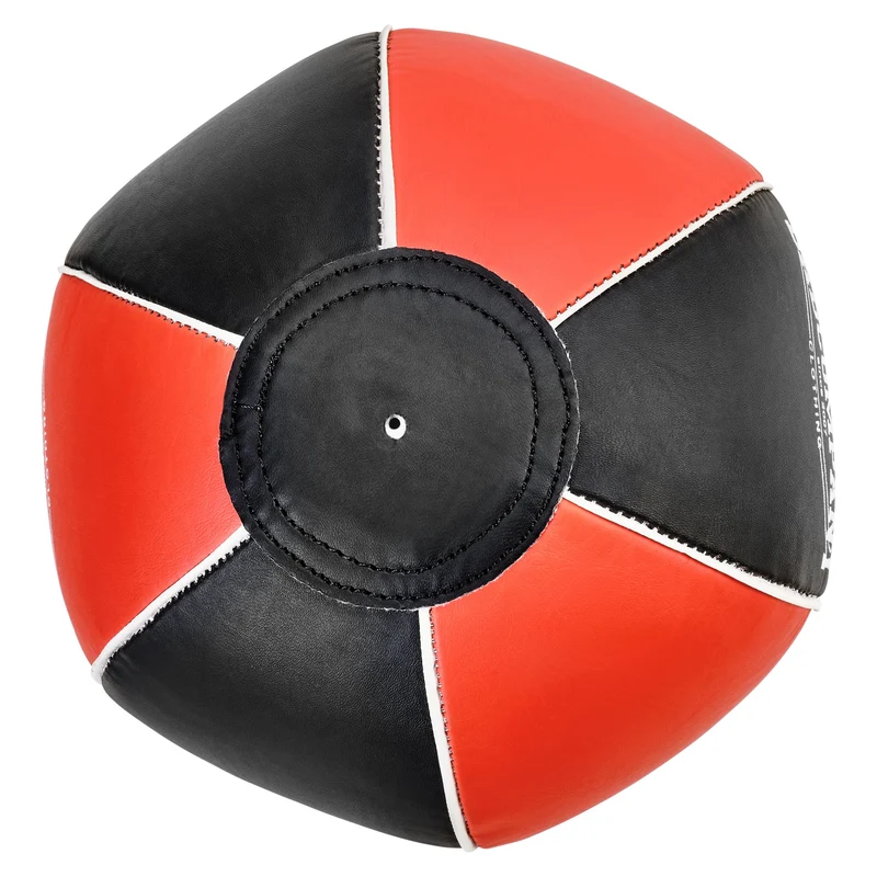 Boxbirne aus Echt-Leder medium black/red