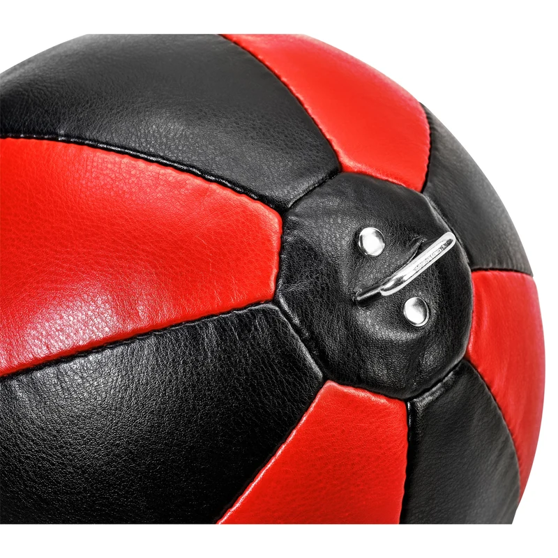 Doppelendball aus Kunstleder mit Spanngurten red