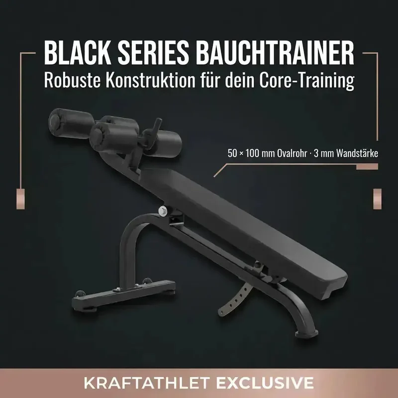 Bauchtrainer Verstellbar Black Series – Titanium Strength