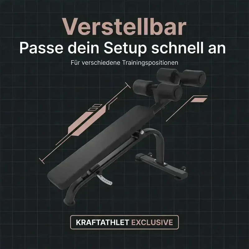 Bauchtrainer Verstellbar Black Series – Titanium Strength