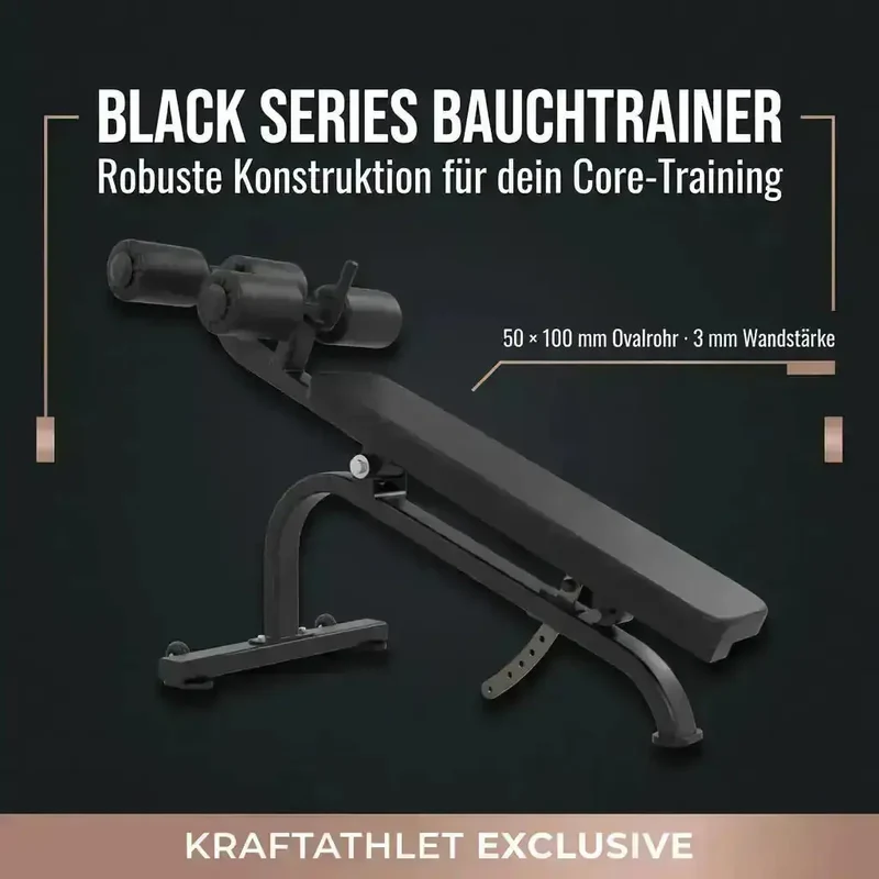 Bauchtrainer Verstellbar Black Series – Titanium Strength