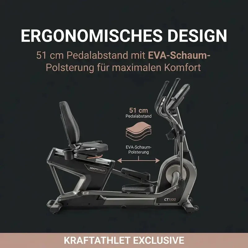 Elliptisches Profi-Fahrrad CT1100 By Shua Pro Series